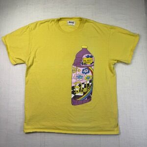 Awake NY Tschabalala Fabuloso T-Shirt ART Tee Yellow Mens XL Design/Miami Naive